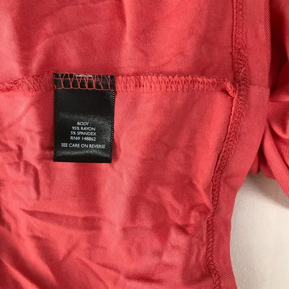Torrid Women's 2 T-Shirts Pink Super Soft Knits Criss Cross Strap Neck Tee CN1